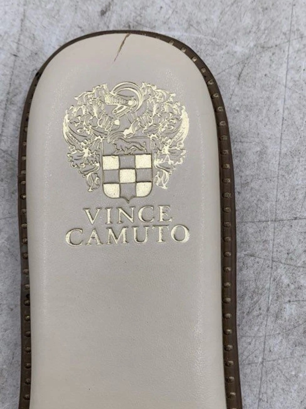 Vince Canuto Beige Brown Slide Sandals nwot - Picture 7 of 9